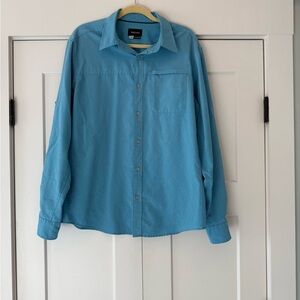 Marmot Blue Casual Button Down Shirt